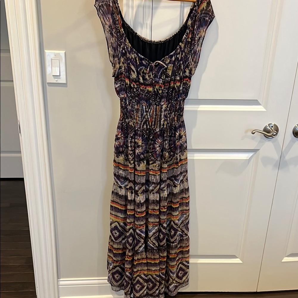 Multicolor Patterned Women's Dress